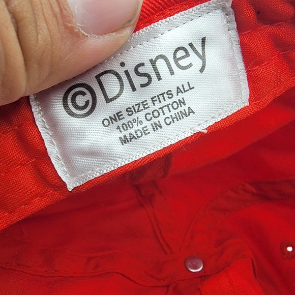 Disney Vacation Club Member Adults Red Hat Cap Adjustable Comfort Casual - Picture 8 of 9